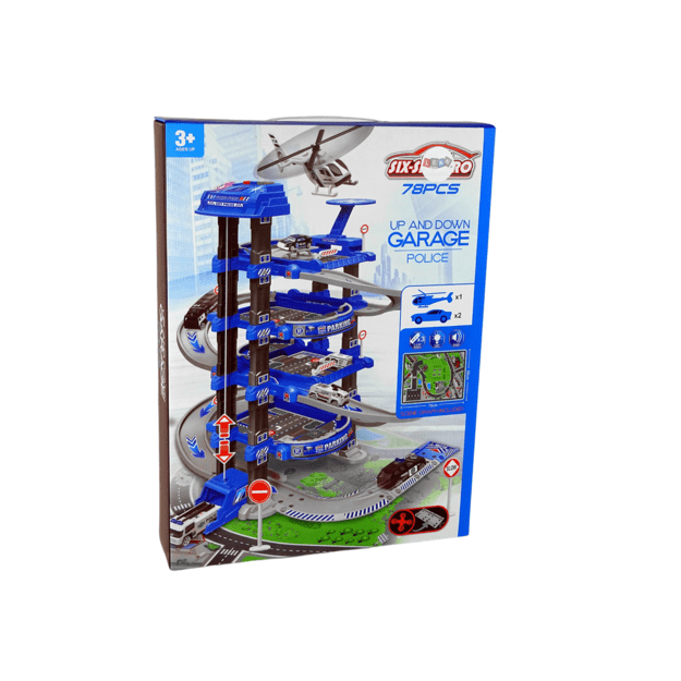 Police Four Level Car Park 1:64 Vehicles Sound Lights