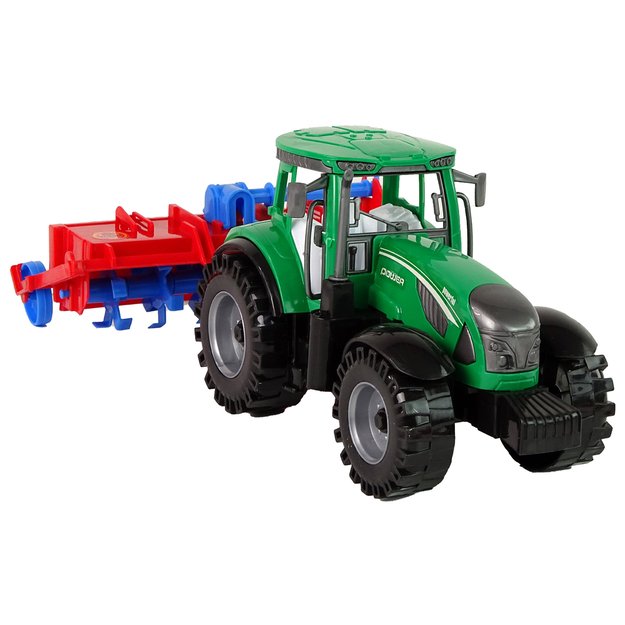 Traktorius su plūgu Frikcinė pavara Raudona 5