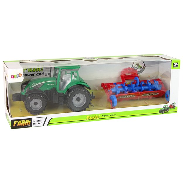 Traktorius su plūgu Frikcinė pavara Raudona 6