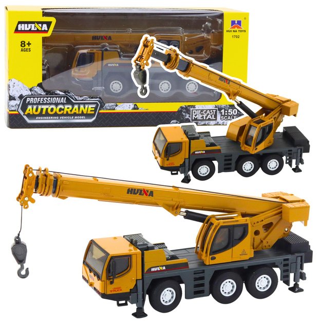 Autokrane Huina Crane Construction Vehicle Movable Metal Parts 1:50