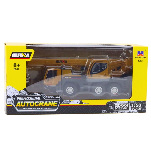 Autokrane Huina Crane Construction Vehicle Movable Metal Parts 1:50 3