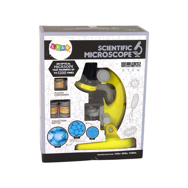 Vaikų mikroskopo mokomasis rinkinys geltonas 8