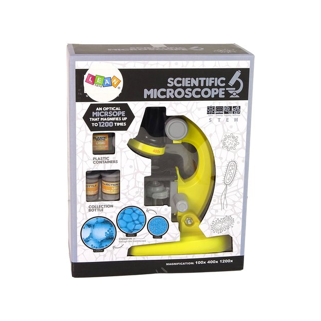 Vaikų mikroskopo mokomasis rinkinys geltonas 6