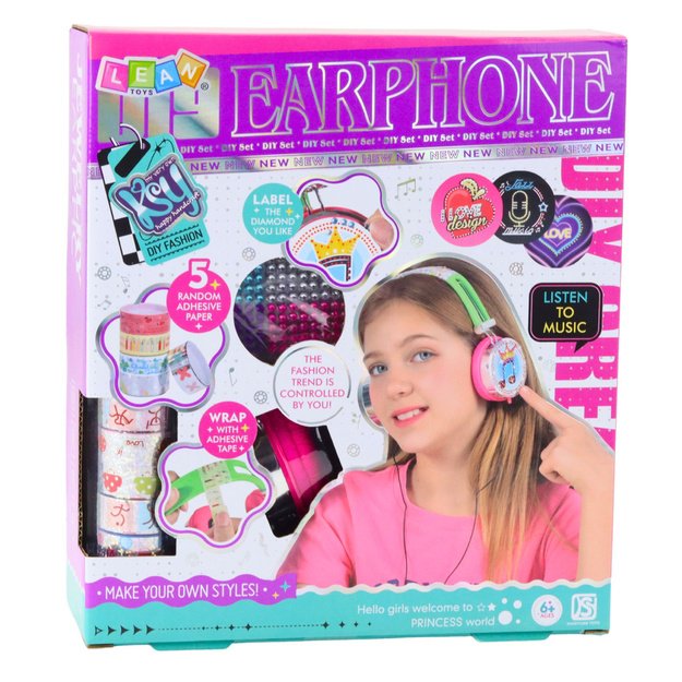 DIY Wired Earphones Creative Kit for Decorating 4