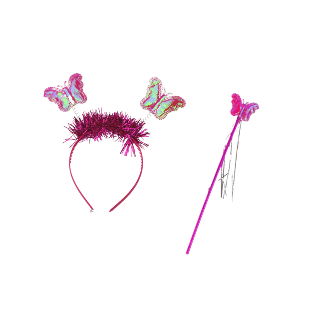 Fėjos Kostiumas Tamsiai Rožinis 3