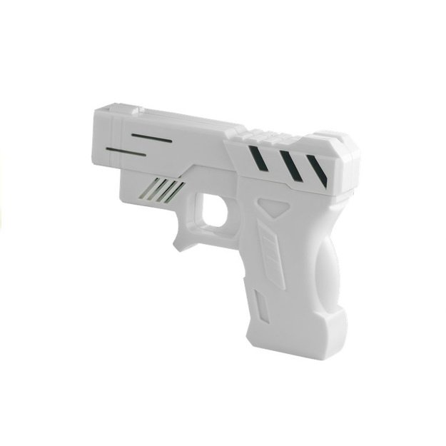 Gun Alarm Clock with Laser Pistol White 2