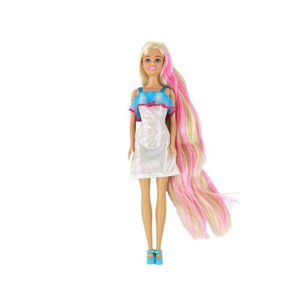 Anlily lėlės Ilgi šviesūs plaukai Šukuosenos stilius 7