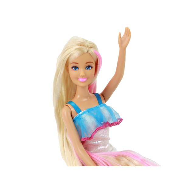 Anlily lėlės Ilgi šviesūs plaukai Šukuosenos stilius 2