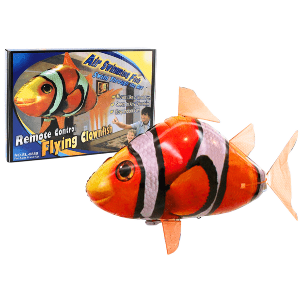 Remote Controlled Fish R/C Clownfish Orange Flying Balloon