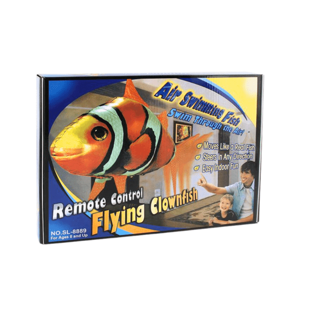 Remote Controlled Fish R/C Clownfish Orange Flying Balloon