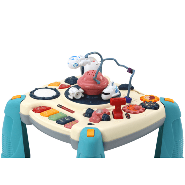 Interactive Educational Table Children s Panel Piano Space Blue