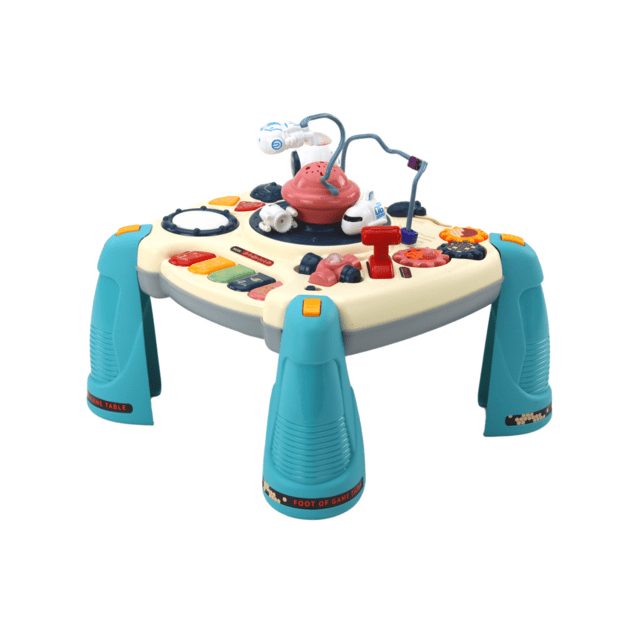 Interactive Educational Table Children s Panel Piano Space Blue