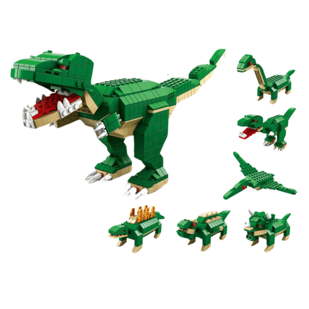 Building Blocks Dinosaurs 6in1 DIY Dinosaur Set 1000 pcs.