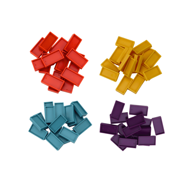 Akumuliatoriumi maitinamas žalias dinozaurų automobilis Spalvotų domino kaladėlių tvarkymas 4 spalvų kaladėlės 7