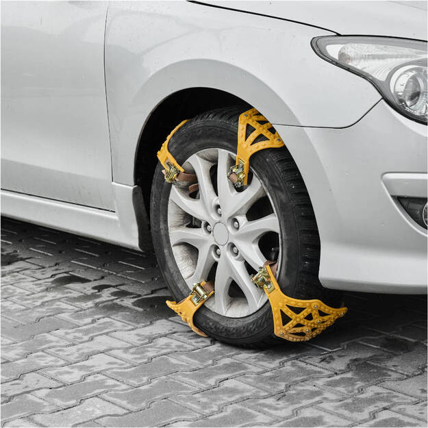 Sniego grandinės, apsaugančios nuo slydimo, ratų dangčiai, sniego padangos 8el. 6