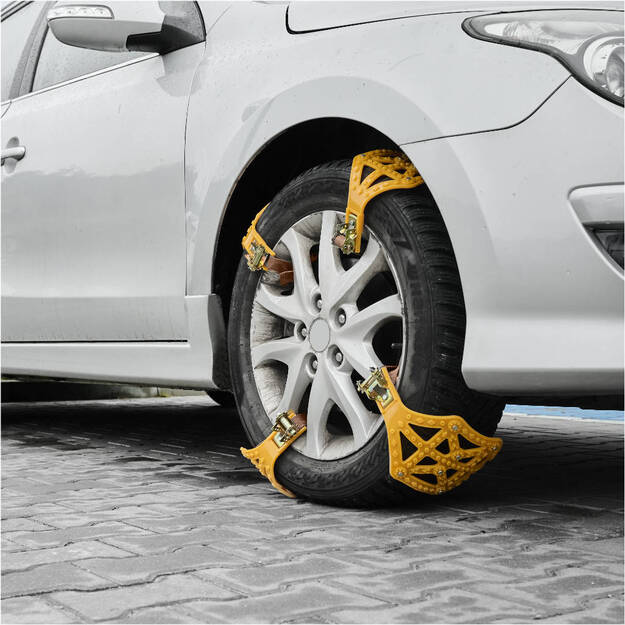 Sniego grandinės, apsaugančios nuo slydimo, ratų dangčiai, sniego padangos 8el. 5