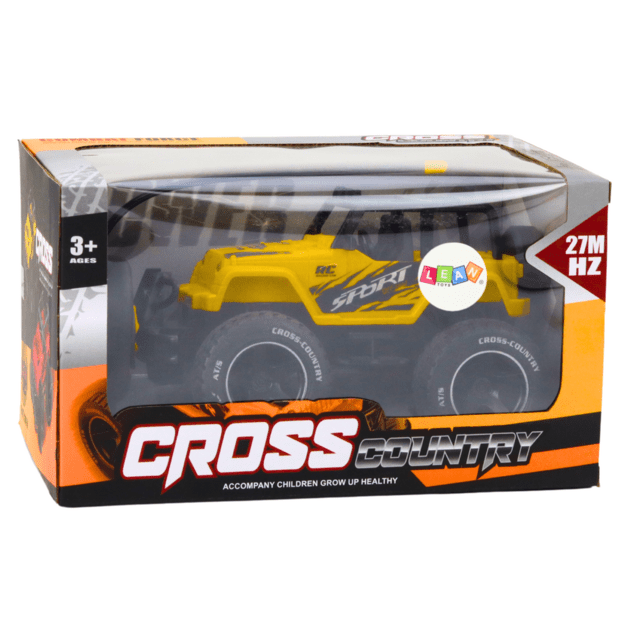 Žaislinis automobilis Nuotoliniu būdu valdomas visureigis RC 1:18 Geltonas 4