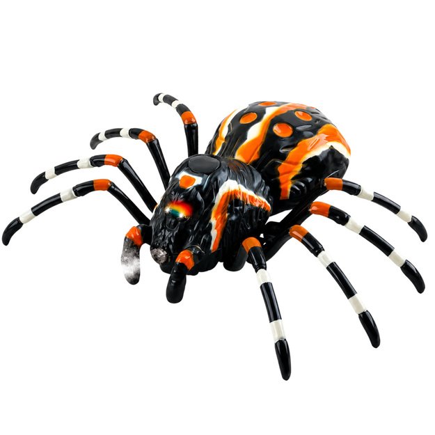 Nuotoliniu būdu valdomas voras Tarantulas infraraudonųjų spindulių juodas R/C ST