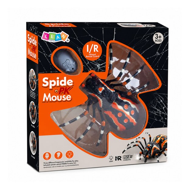 Nuotoliniu būdu valdomas voras Tarantulas infraraudonųjų spindulių juodas R/C ST