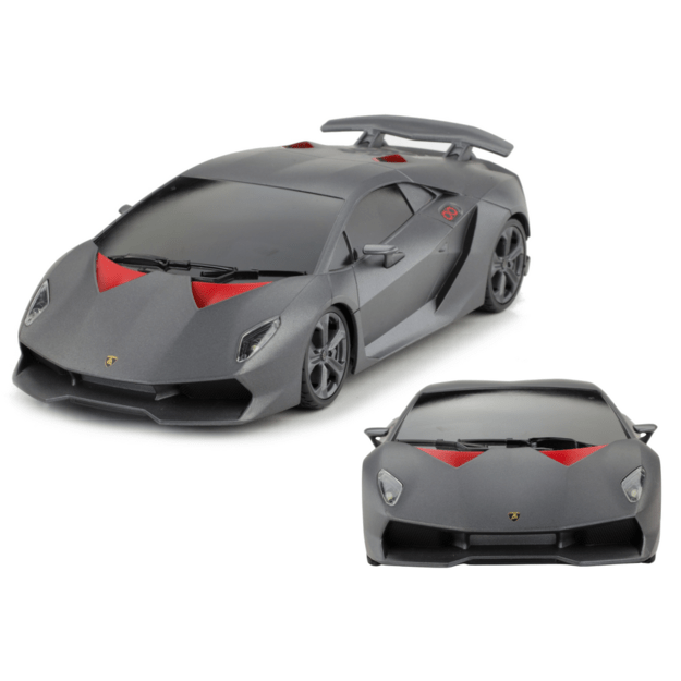 RC sportinis automobilis 1:18 nuotoliniu būdu valdomas Lamborghini Sesto Elemento pilkos spalvos