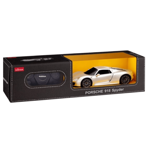 RC Sports Car 1:24 Remote Controlled Porsche 918 Spyder Silver