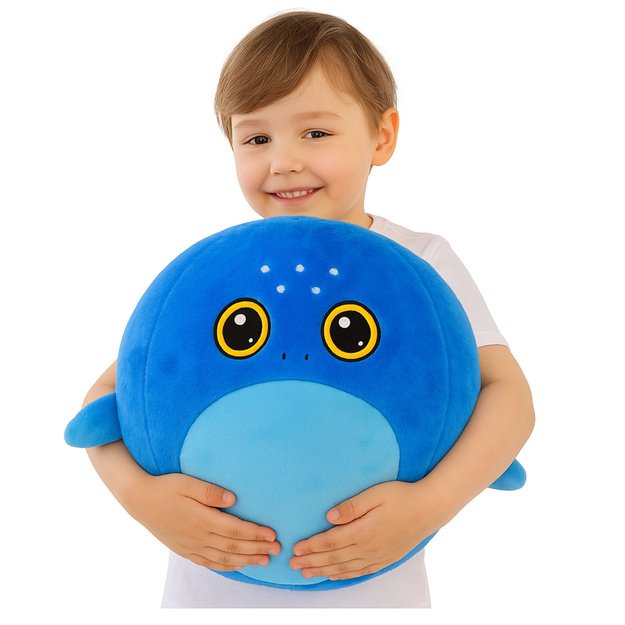 Growing Plush Blue Shark Jumping Ball Pump 50 cm 2