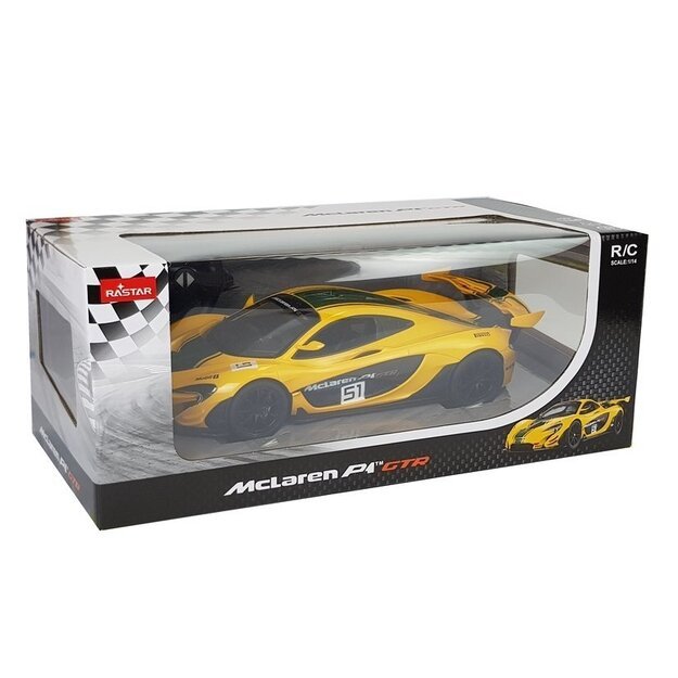 Car R/C McLaren P1 GTR Rastar 1:14 Yellow