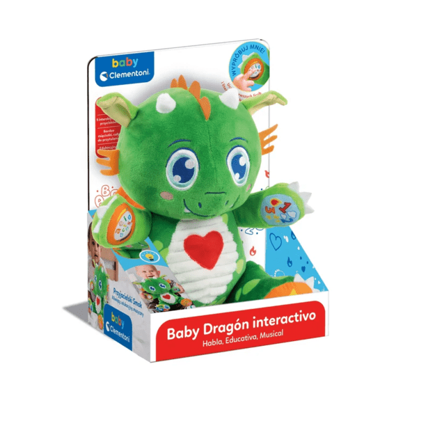 Educational Talking Musical Friendly Dragon Polish Language Clementoni 50938