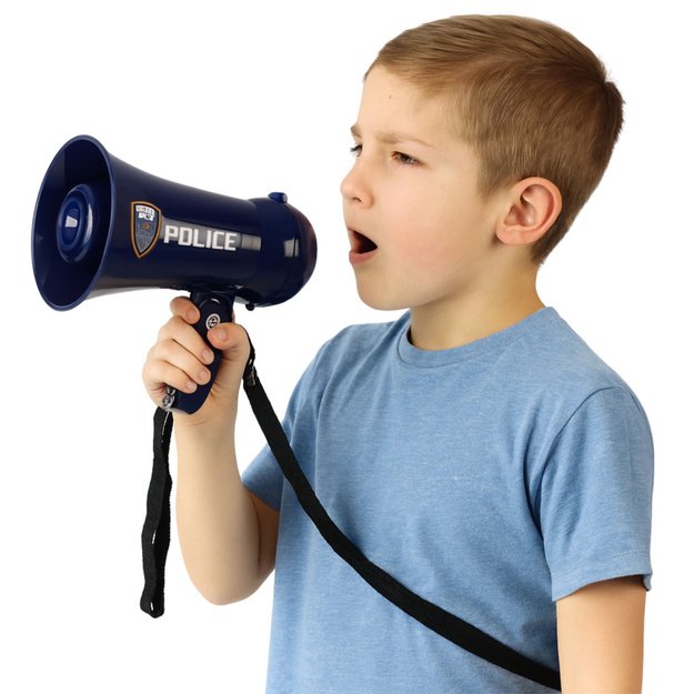 Interactive Police Megaphone Police Siren Sounds Lanyard 2