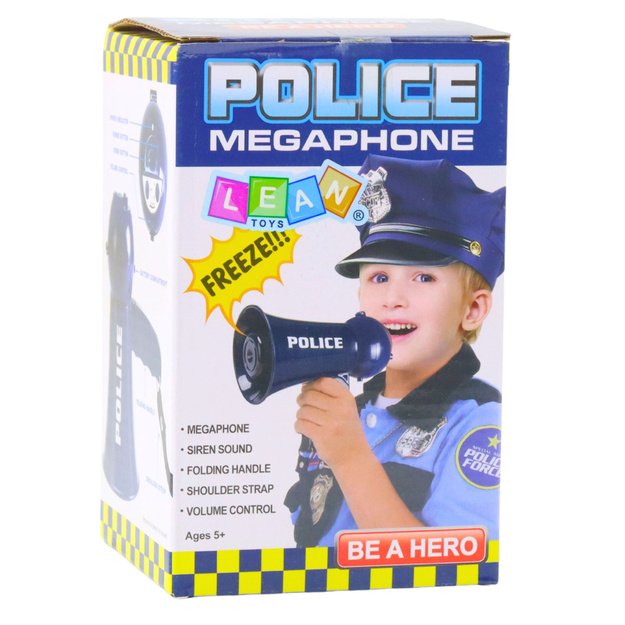Interactive Police Megaphone Police Siren Sounds Lanyard 3