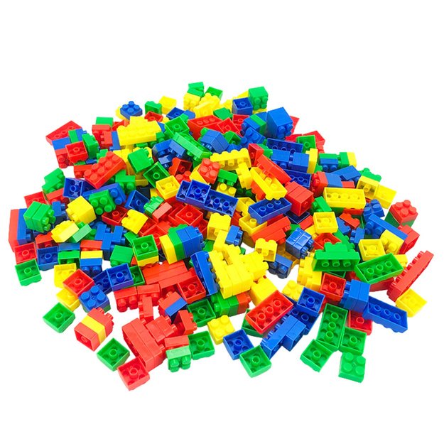BUILDING BLOCKS IN A BOX - 126 PIECES - A COLORFUL SET FOR CHILDREN 1