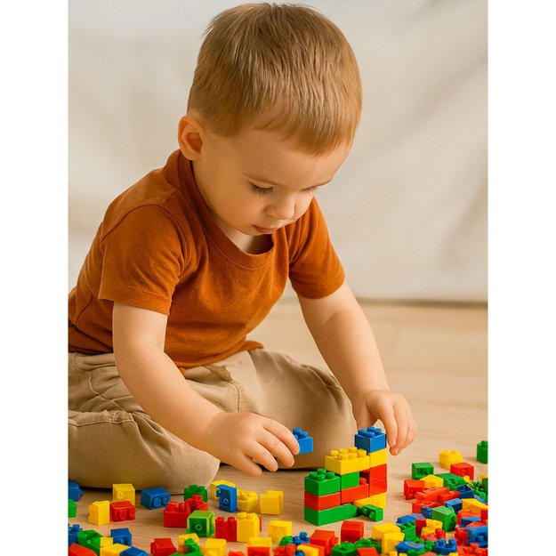 BUILDING BLOCKS IN A BOX - 126 PIECES - A COLORFUL SET FOR CHILDREN 3