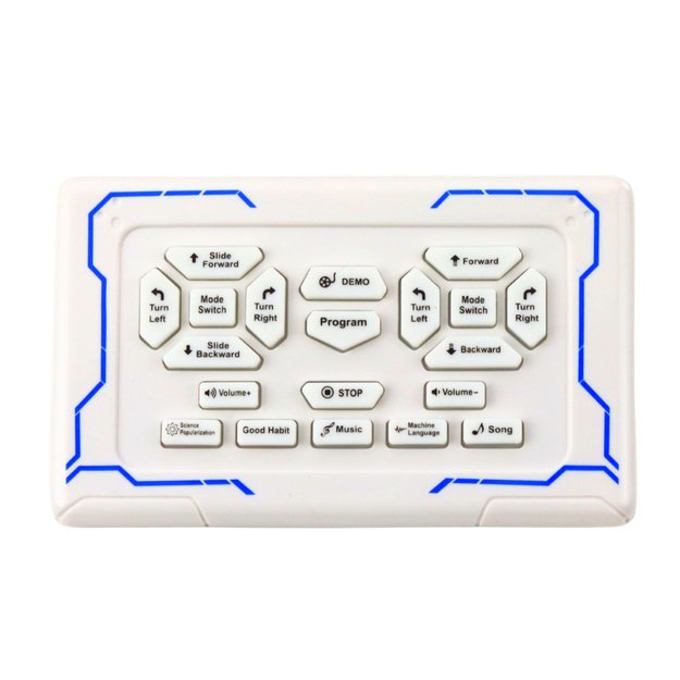 Remote Controlled Educational Robot RC Talking Dancing Lights Sounds Blue 3