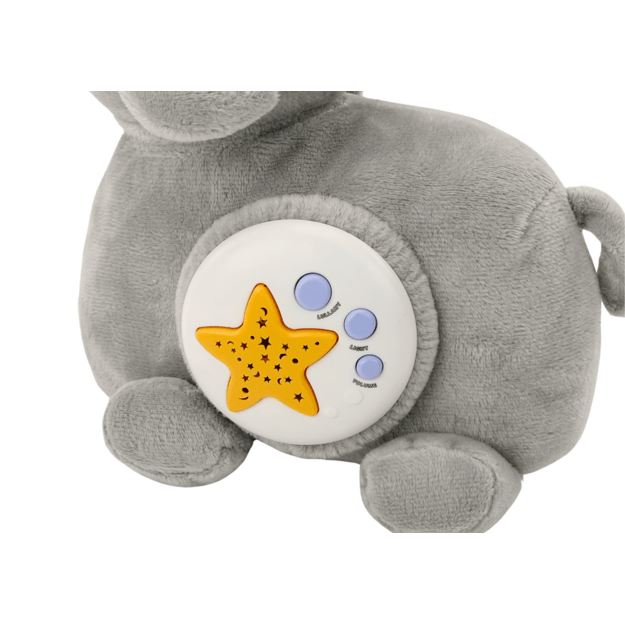 Plush Elephant Projector Sleeper Elephant Gray Cuddly Toy Stars Melodies 2