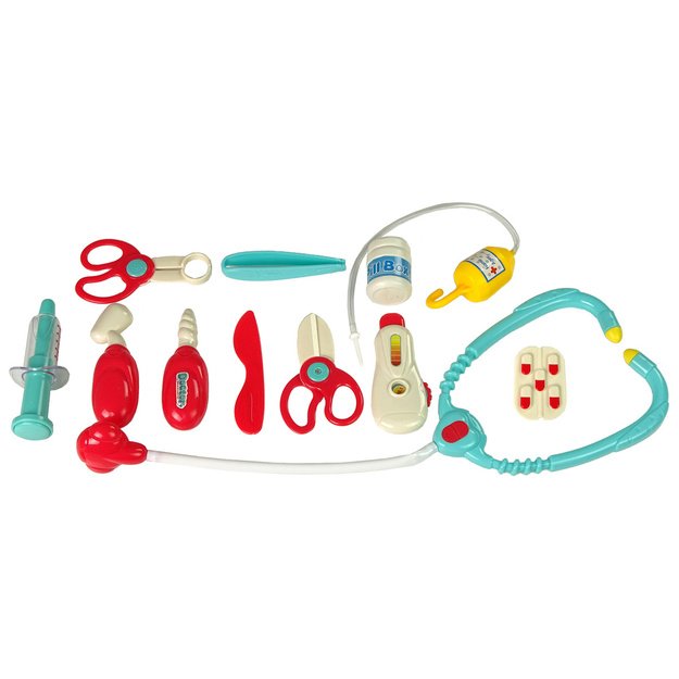 Little Doctor Set Turquoise Suitcase Stethoscope Scissors 3