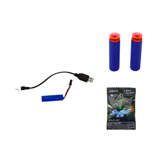 Electric Water Bullet Gun, 2in1 Arrows, Green 3