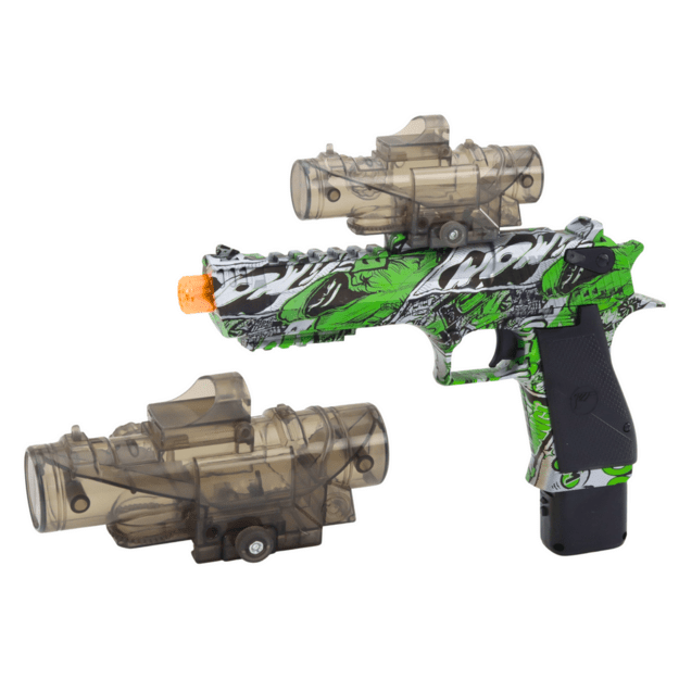 Electric Water Bullet Gun, 2in1 Arrows, Green 1