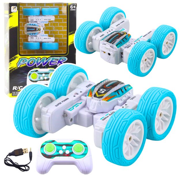 Remote Controlled Acrobatic Off-Road Car 360&deg; Blue 1:32
