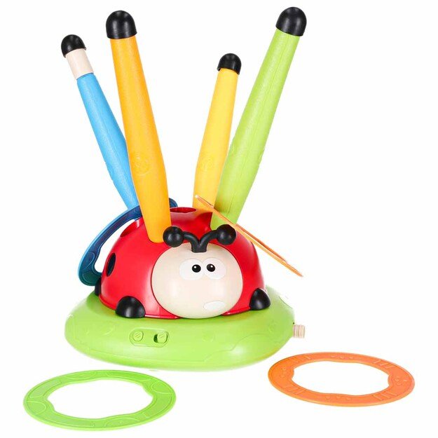 Vaikų įgūdžių žaidimas praleidimo virvės paleidimo įtaisas taikinys mesti boružėlę 4in1 5