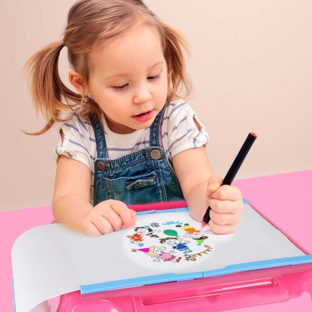 Projektoriaus pie&scaron;imo stalo kortelė rožinės spalvos 8