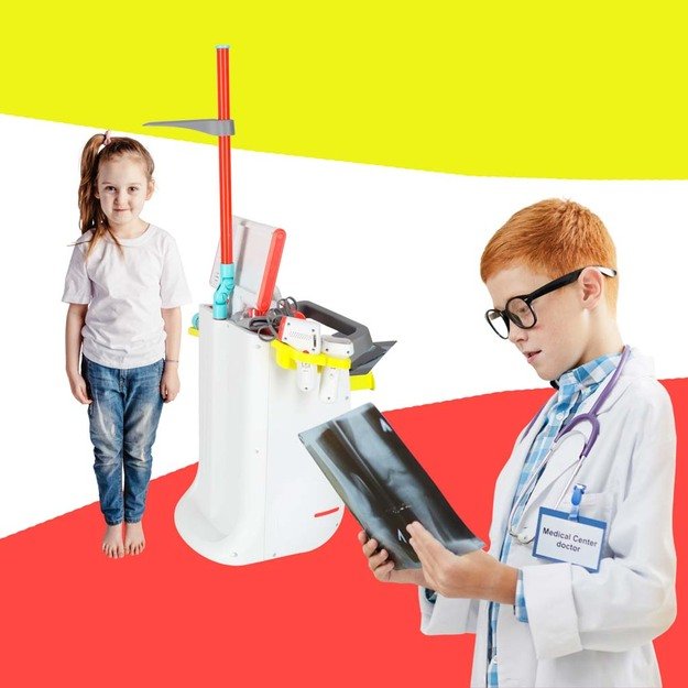 Didelis gydytojo rinkinys medicininė stotis mažas gydytojas ekg rentgeno &scaron;viesa garsas 6