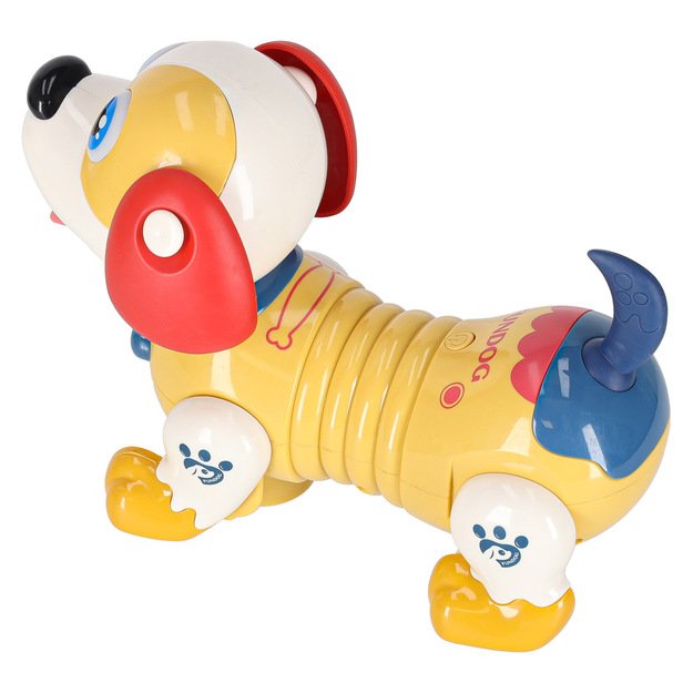 Interaktyvus &scaron;uo su kaulu robotas reaguoja į prisilietimą 2