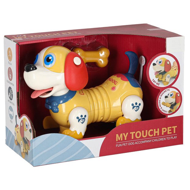 Interaktyvus &scaron;uo su kaulu robotas reaguoja į prisilietimą 10