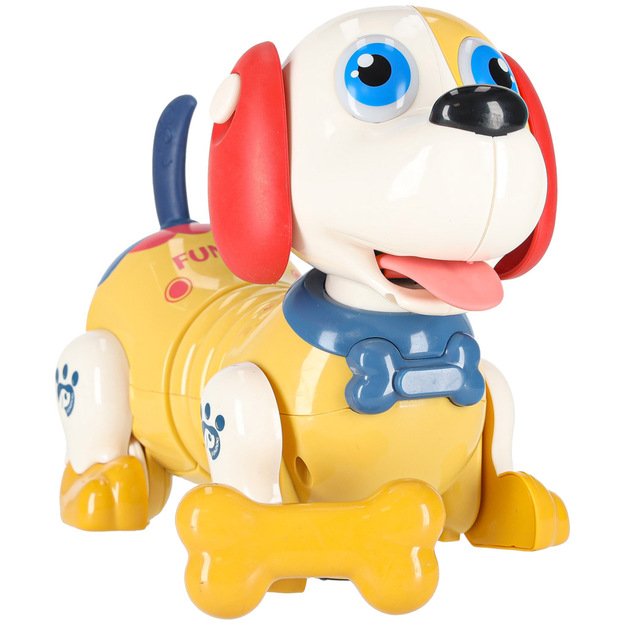 Interaktyvus &scaron;uo su kaulu robotas reaguoja į prisilietimą 7