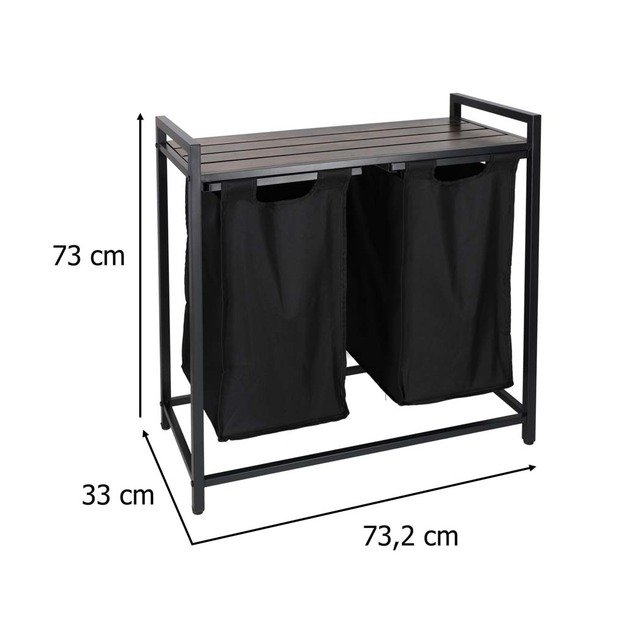 Skalbinių krep&scaron;ys 2 skyriai su lentyna vir&scaron;uje, palėpės &scaron;iuk&scaron;liadėžė 80 l 15