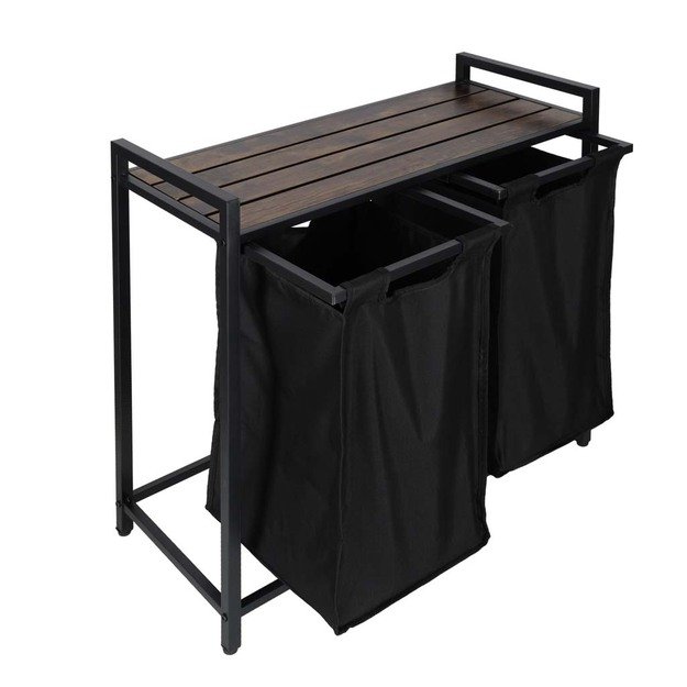 Skalbinių krep&scaron;ys 2 skyriai su lentyna vir&scaron;uje, palėpės &scaron;iuk&scaron;liadėžė 80 l 11