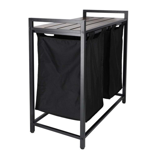 Skalbinių krep&scaron;ys 2 skyriai su lentyna vir&scaron;uje, palėpės &scaron;iuk&scaron;liadėžė 80 l 5