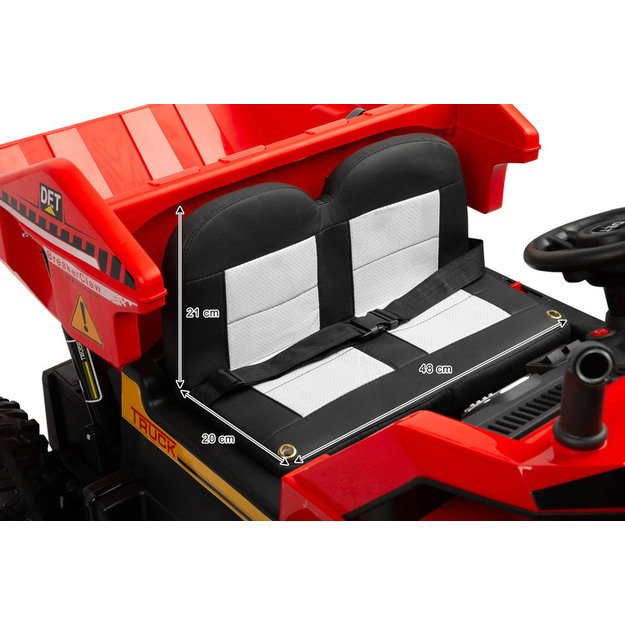 BATTERY VEHICLE TOY TIPPER TRUCK TANK RED 25