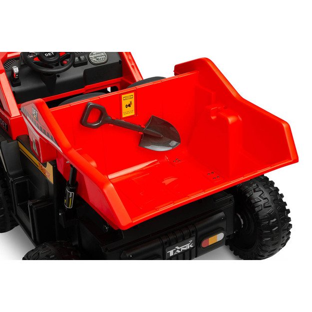 BATTERY VEHICLE TOY TIPPER TRUCK TANK RED 13