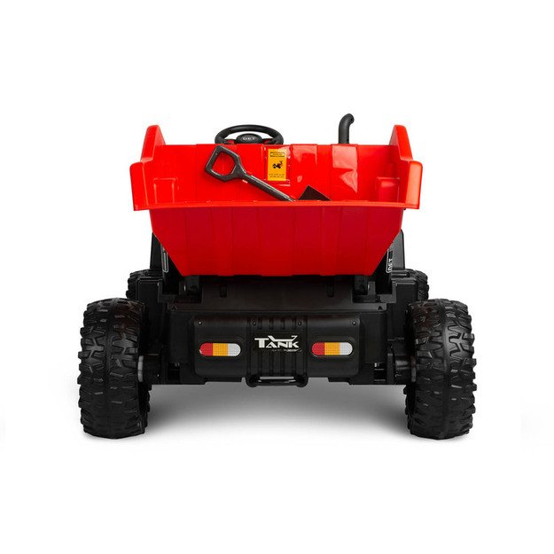 BATTERY VEHICLE TOY TIPPER TRUCK TANK RED 6